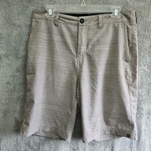 QUIKSILVER Mens ?32  Casual Walk Amphibians Board Swim Shorts Light Gray stripe